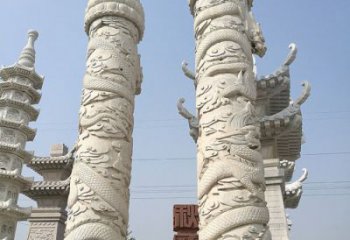 贵州传承雄风，精美绝伦的盘龙柱石雕