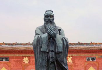 贵州广场青铜孔子像铜鼎