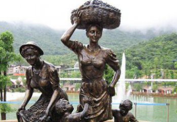 贵州中领雕塑丰收葡萄铜雕