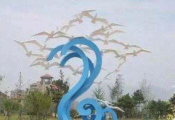 贵州精美海鸥雕塑，传递美好海洋情怀