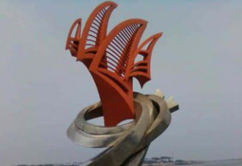 贵州定制不锈钢帆船雕塑