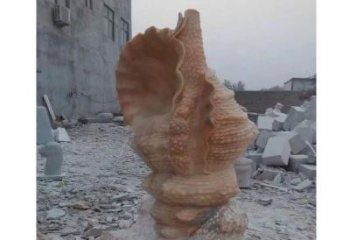 贵州营造海洋气息的海螺景观石雕