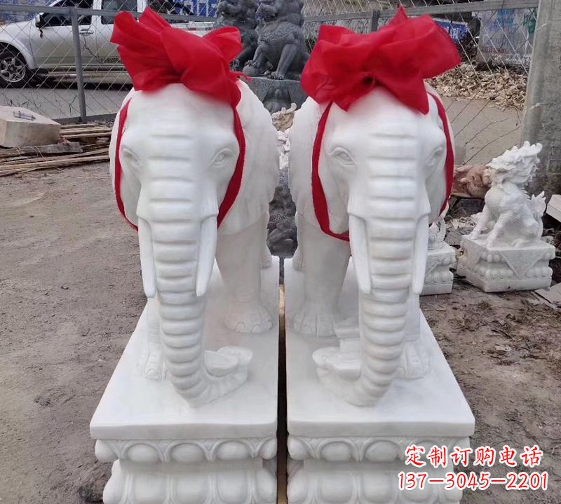 贵州汉白玉大象石雕