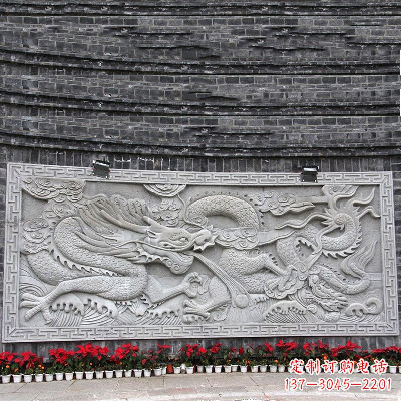 贵州汉白玉龙纹浮雕墙,专为您打造贵族感