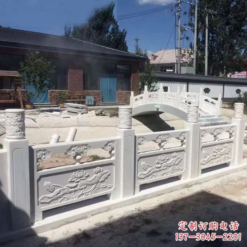 贵州汉白玉精美手工栏板雕塑