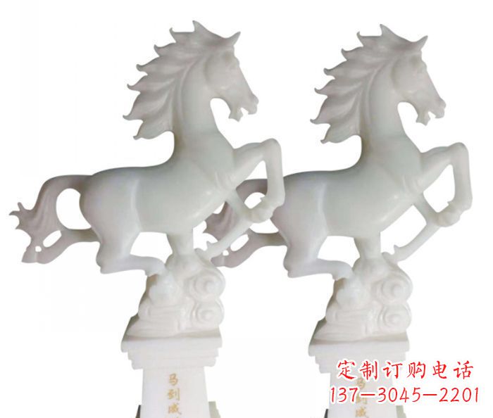 贵州汉白玉马雕塑,以自然质朴大气