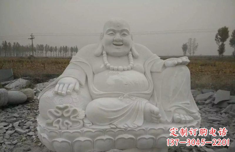 贵州质感非凡的汉白玉弥勒佛雕塑