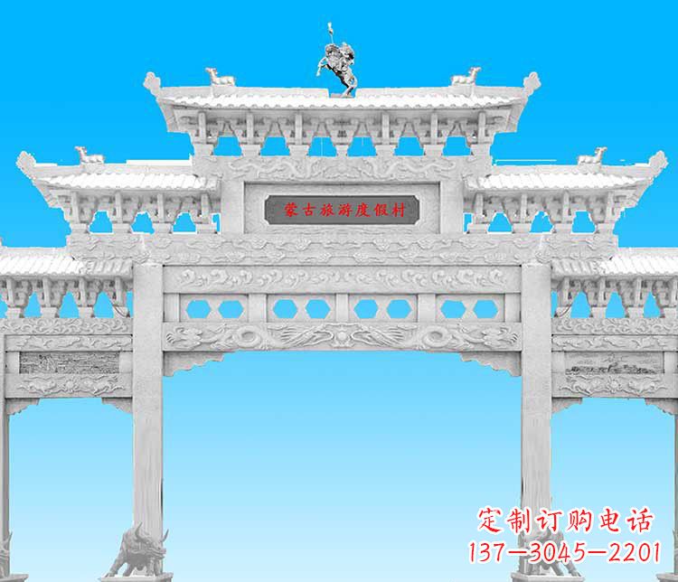 贵州汉白玉牌楼雕塑,传承经典之美