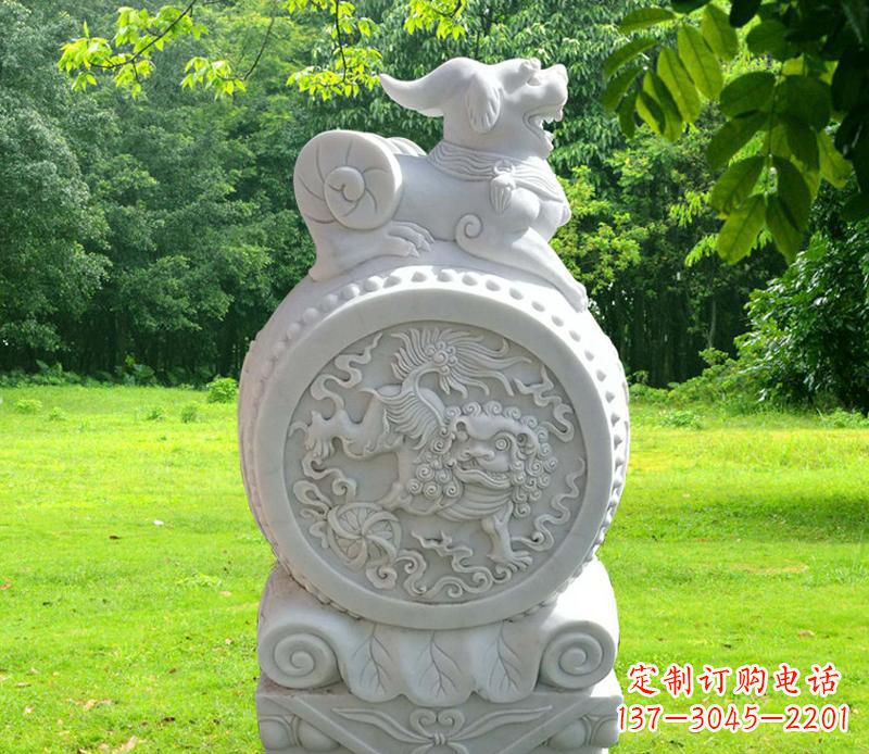 贵州中领雕塑貔貅抱鼓石雕塑