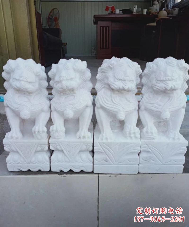 贵州汉白玉狮子雕塑1