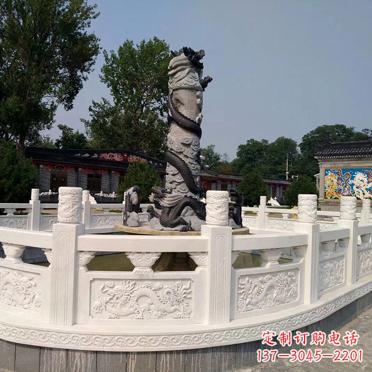 贵州汉白玉石雕刻护栏,精美而别致