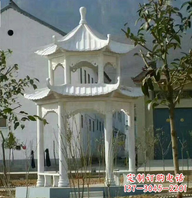 贵州汉白玉凉亭雕塑,为您打造完美的艺术空间