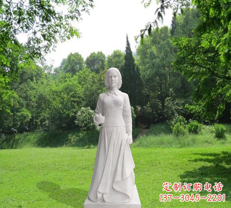 贵州纪念南丁格尔的经典白玉雕塑