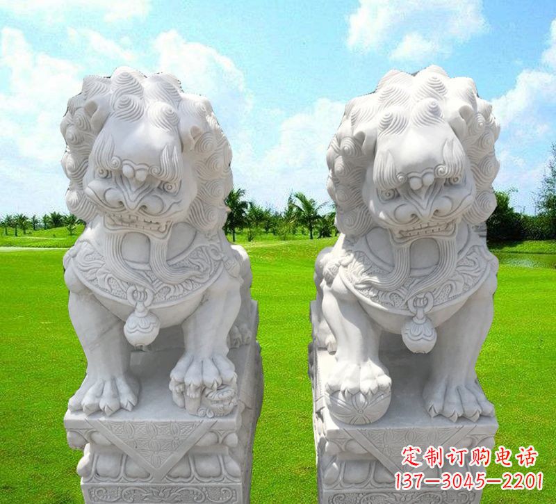 贵州汉白玉小狮子石雕