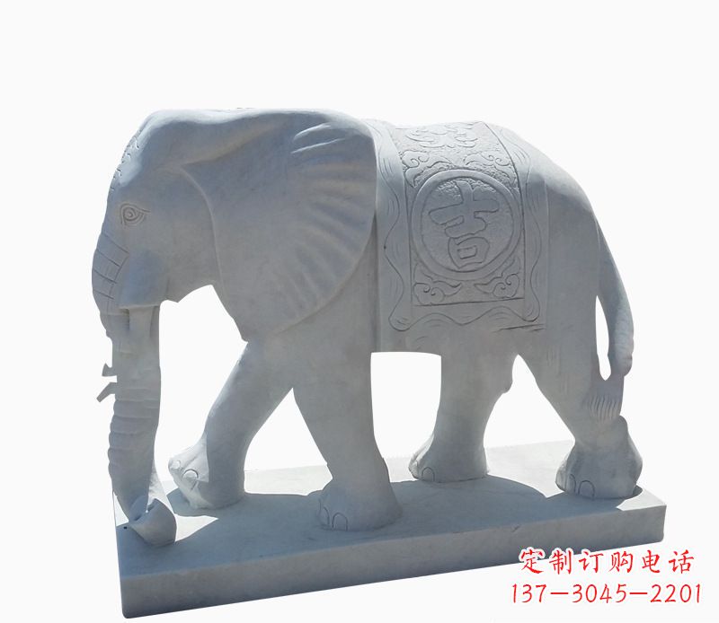 贵州汉白玉招财动物大象