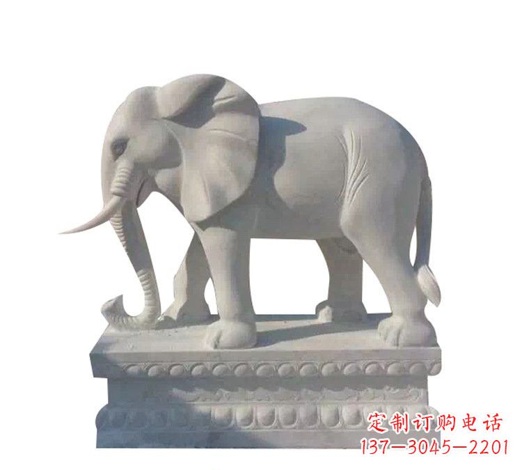 贵州汉白玉镇宅大象石雕