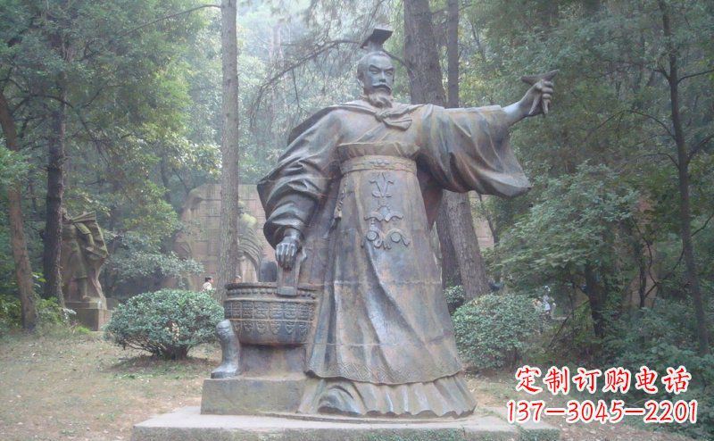 贵州汉武帝古代名人铜雕