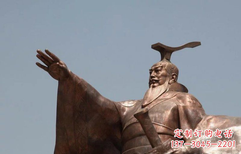 贵州汉武帝古代人物铜雕