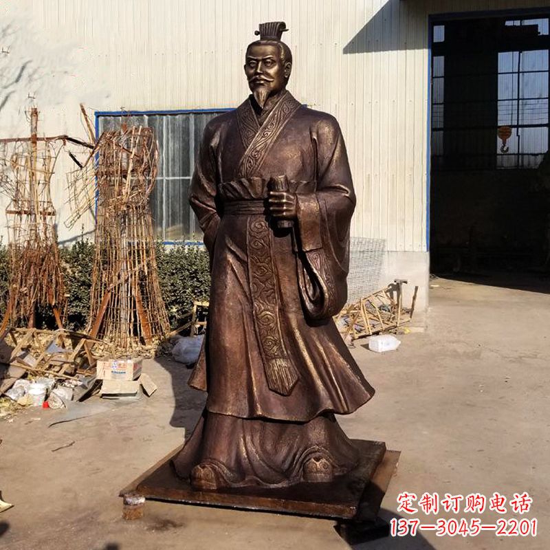 贵州高质量汉武帝刘彻铜雕塑像