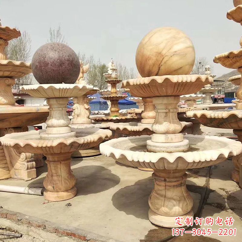 贵州河北石雕风水球喷泉,给您无与伦比的美景