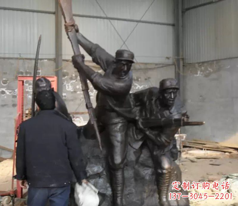 贵州细腻精美的红军雕塑