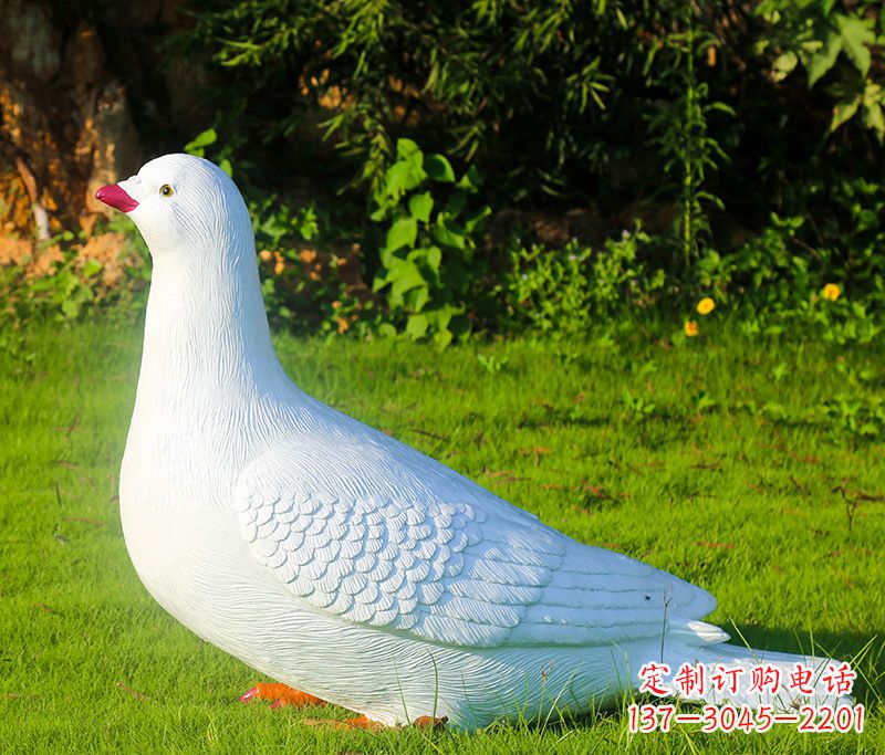贵州红旗和平鸽雕塑图片大全