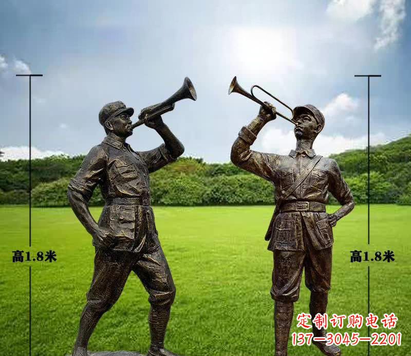 贵州红色文化主题红军铜雕112