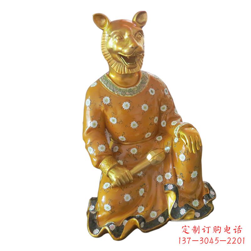 贵州中领雕塑玻璃钢彩绘生肖雕塑