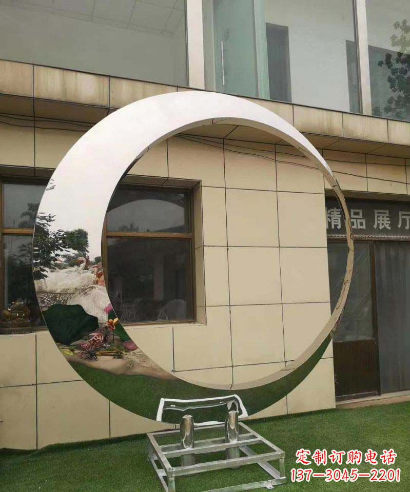 贵州完美的不锈钢圆环雕塑