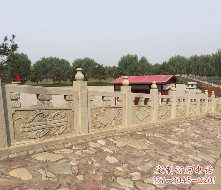 贵州护城河大理石栏板雕塑