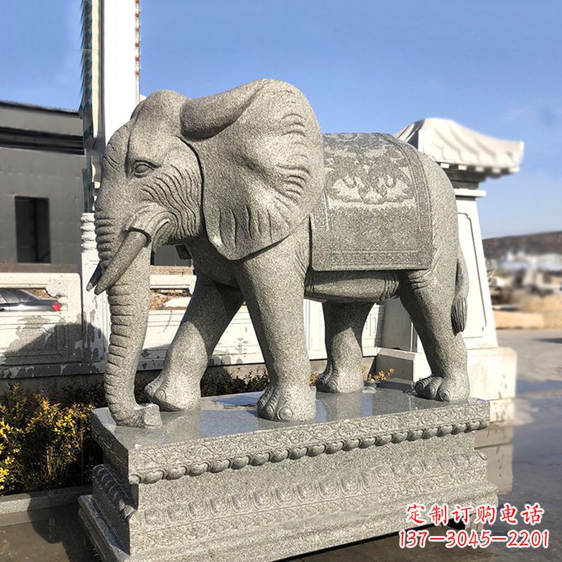 贵州花岗岩大象石雕,融合古典与现代的艺术精品