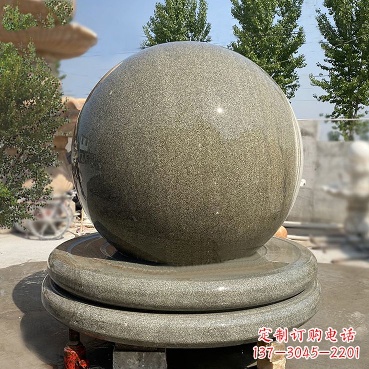 贵州中领雕塑的花岗岩风水球雕塑是一种独特而优…