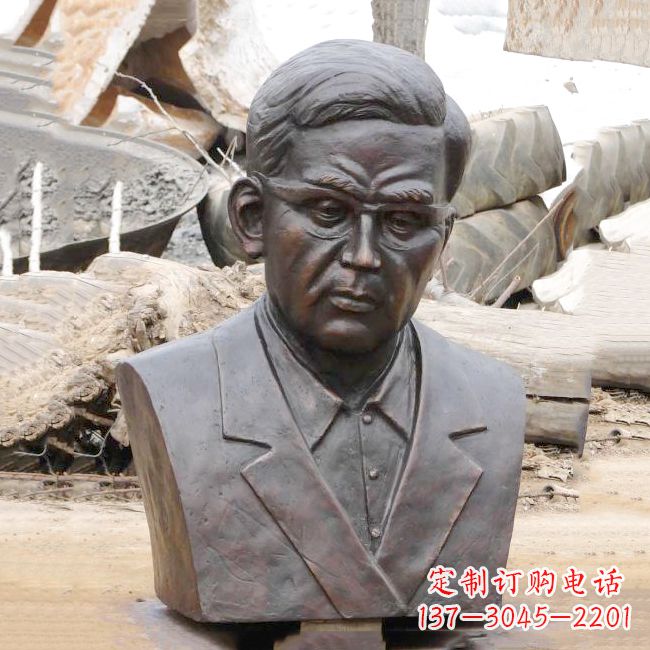 贵州华罗庚铸铜头像雕塑