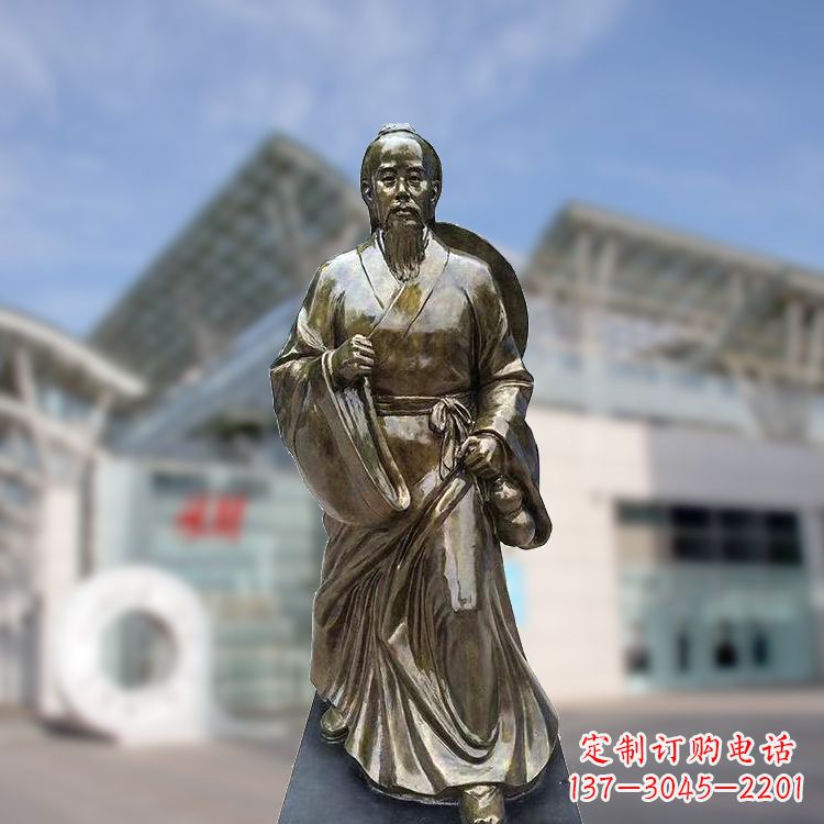 贵州华佗仿铜雕塑,雕刻技艺精湛