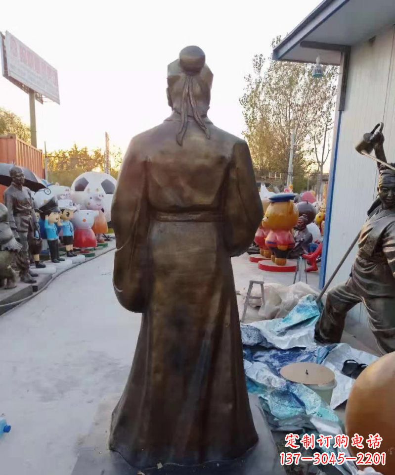贵州精美雕塑永流传——华佗名医铜雕(定制)