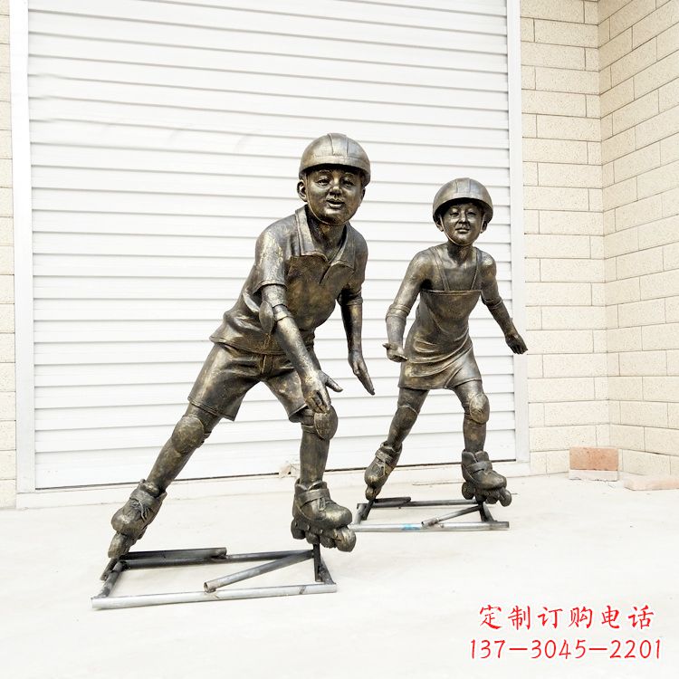 贵州中领雕塑:仿铜小孩雕塑