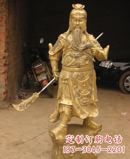 贵州优美勇猛的关公雕塑