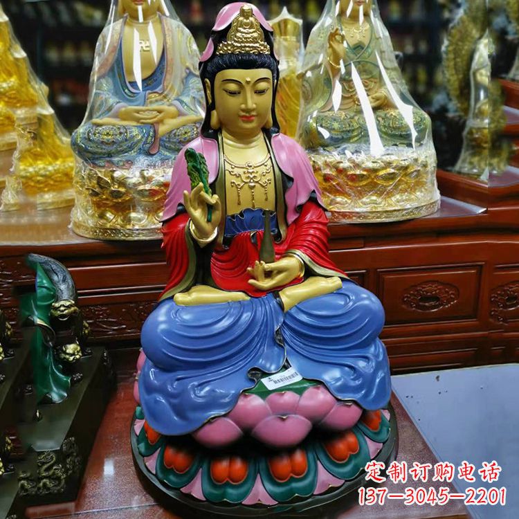 贵州黄铜观音雕像,让您的家居增添神秘感