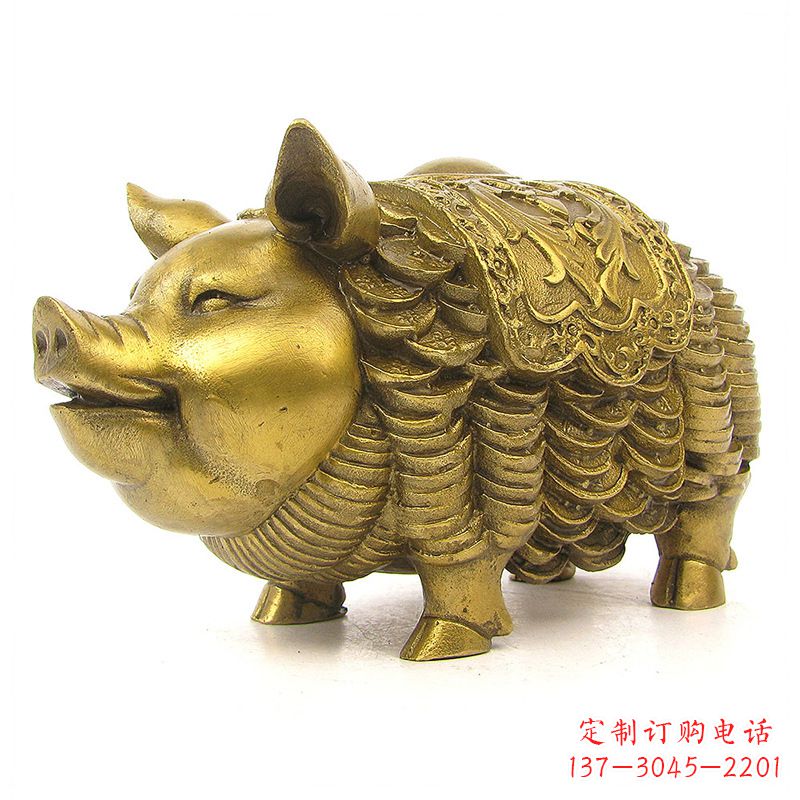 贵州欢迎招财猪,用黄铜打造新年祝福