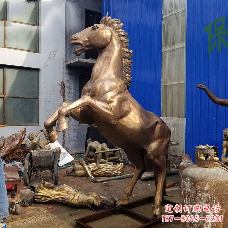 贵州黄铜马儿雕塑