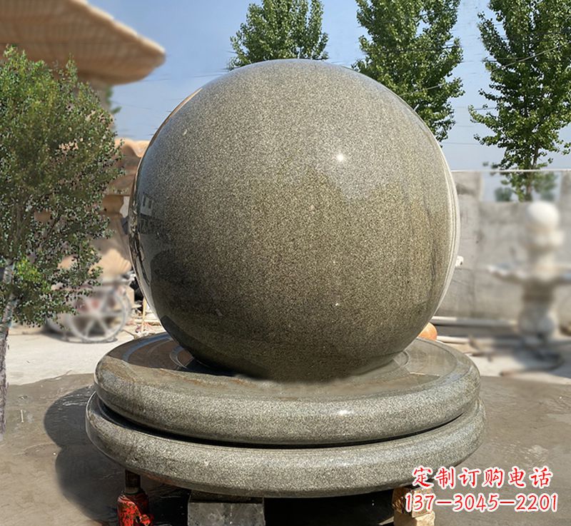 贵州品质保障黄锈石风水球雕塑