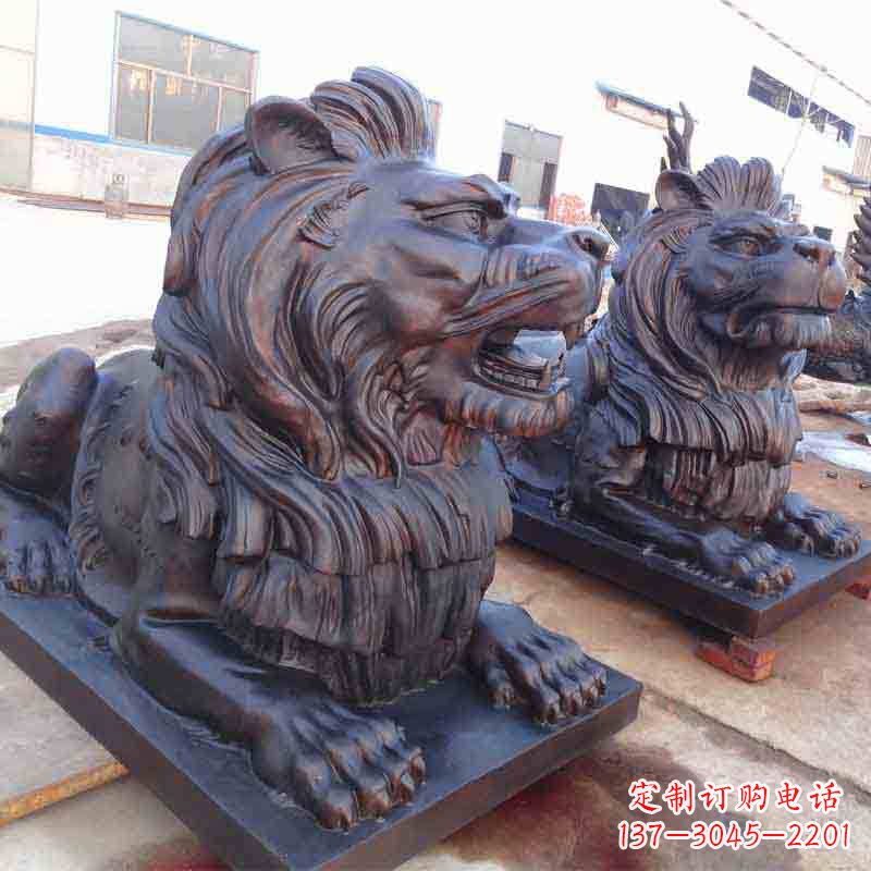 贵州中领雕塑打造精致的狮子雕塑