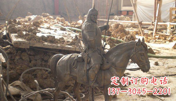 贵州精心打造的古典骑马铜雕