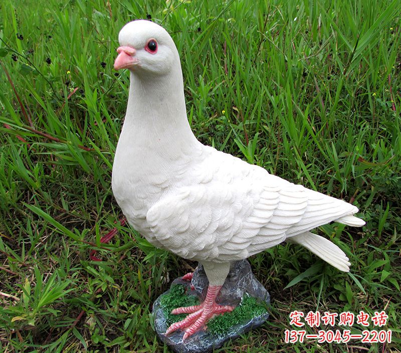 贵州角斗士广场鸽子雕塑,象征勇气和坚毅