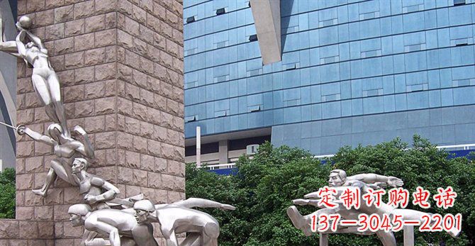 贵州不锈钢运动员人物雕塑