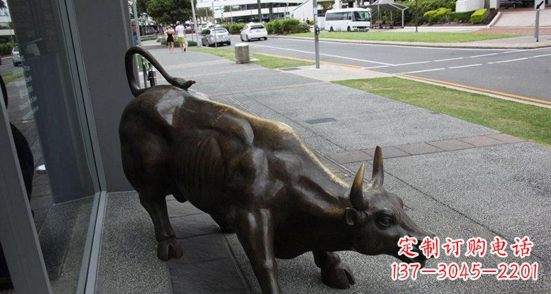 贵州街边牛动物铜雕