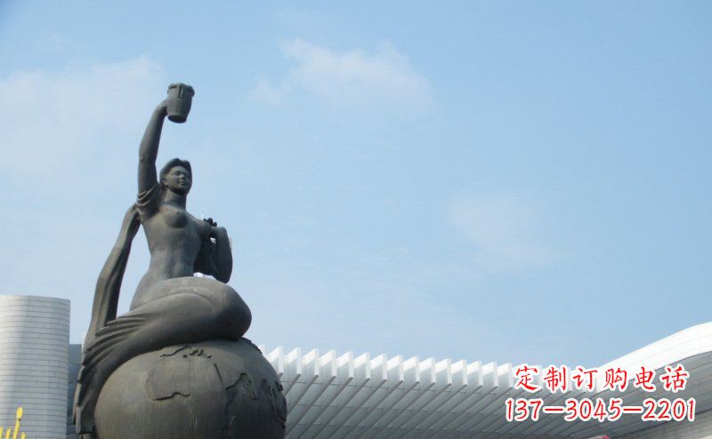 贵州中领雕塑推出的精美雕塑——铜铸地球塑像,…