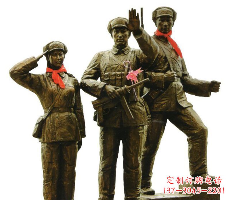 贵州勇士战士雕塑,感受立于战场的英勇豪迈