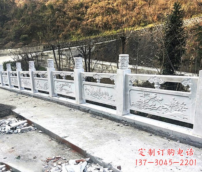 贵州景区大理石栏杆石雕 (2)