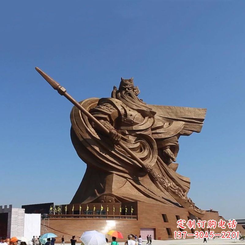贵州精美大型历史名人关公铜雕
